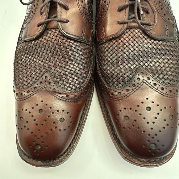 Allen Edmonds Liden Chili Weave Brown Shoes Size 9.5D Model 1994 main image 11